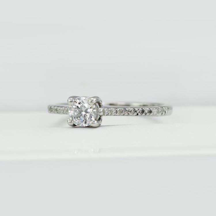 Platinový zásnubní prsten 24161