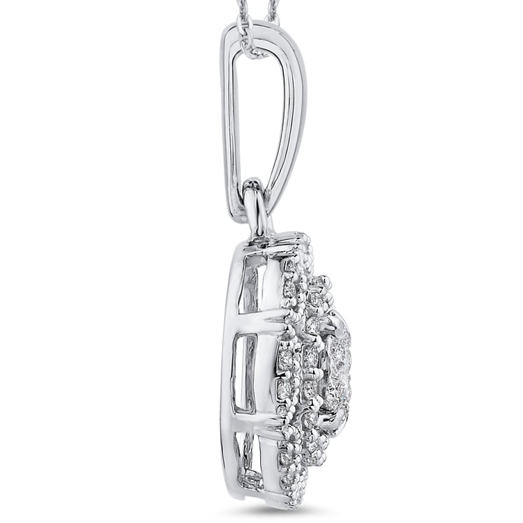 Zlatý přívěsek s diamanty 50804