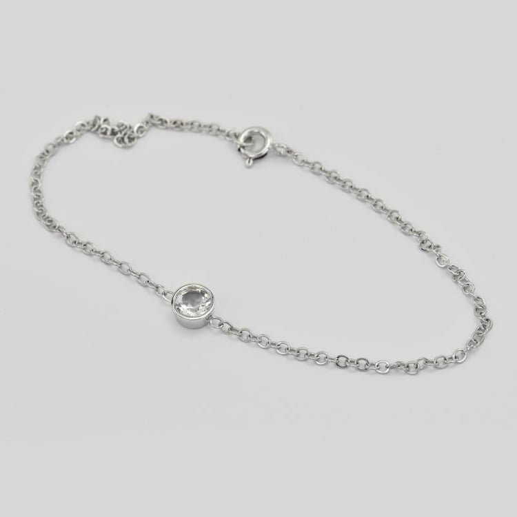 Něžný náramek s IGI certifikovaným lab-grown diamantem Isra 96915