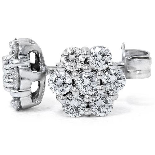 Diamantové zlaté náušnice