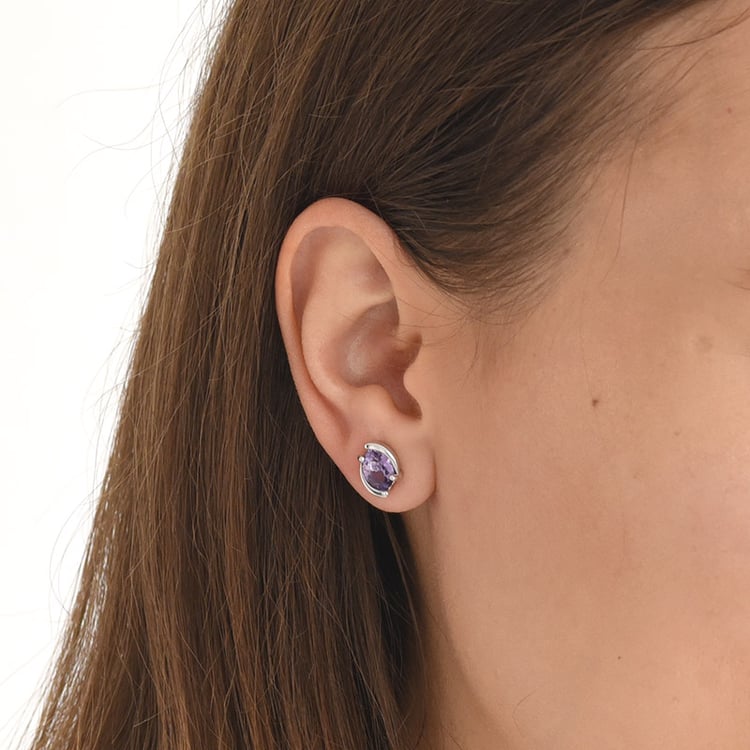 Ametystové náušnice 71317