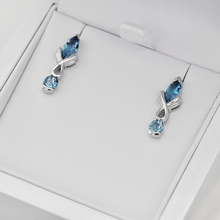 Topazové náušnice 25640