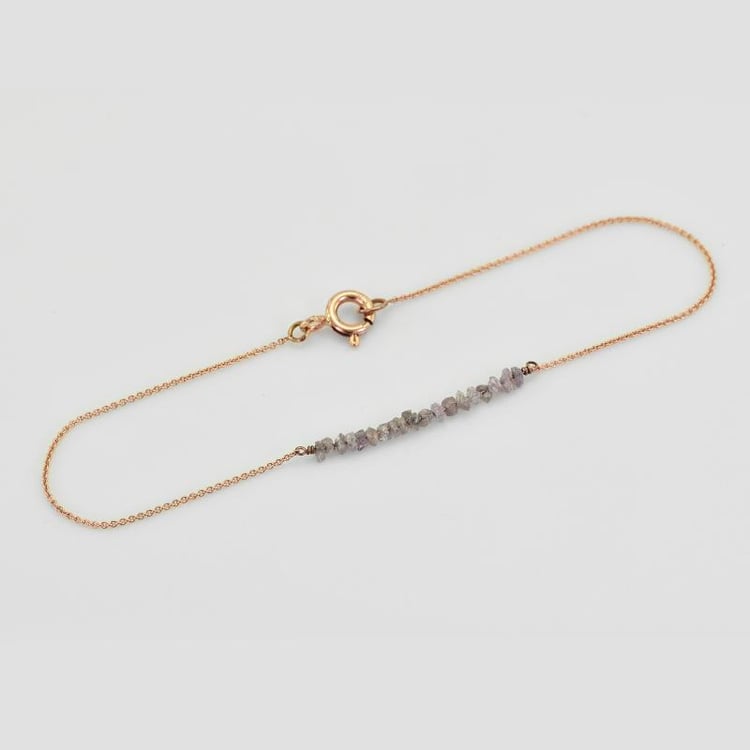 Diamantový zlatý náramek 38653