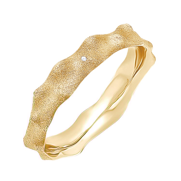 Snubní prsteny s výstupky ze zlata s diamanty Spikes 153821