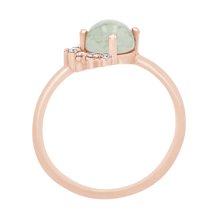 Prsten s avanturínem z růžového zlata 81752