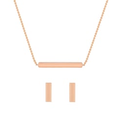 Zlatá sada fashion šperků Bar