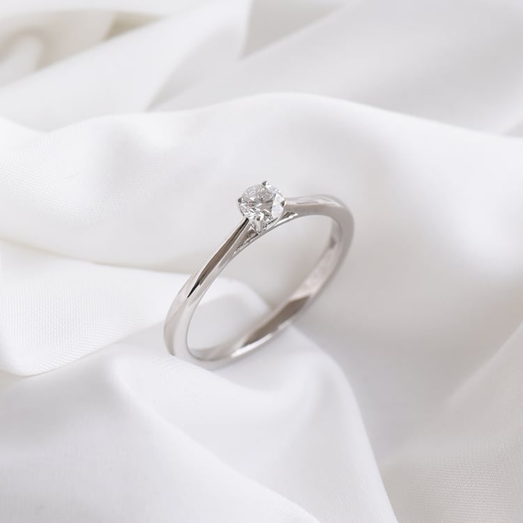 Solitaire prsten s diamantem 92087