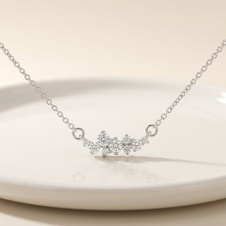 Cluster náhrdelník s diamanty Kianna 169724