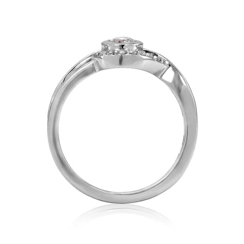 Zásnubní prsten s diamanty Milia