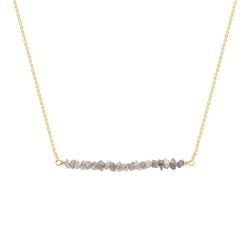 Zlatý choker s růžovými nebroušenými diamanty Wandalee