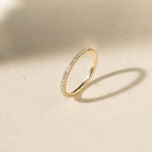 Eternity prsten ze zlata s 1.25mm diamanty Benjamin
