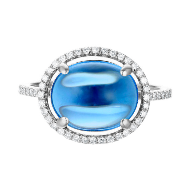 Zásnubní prsten s topasem