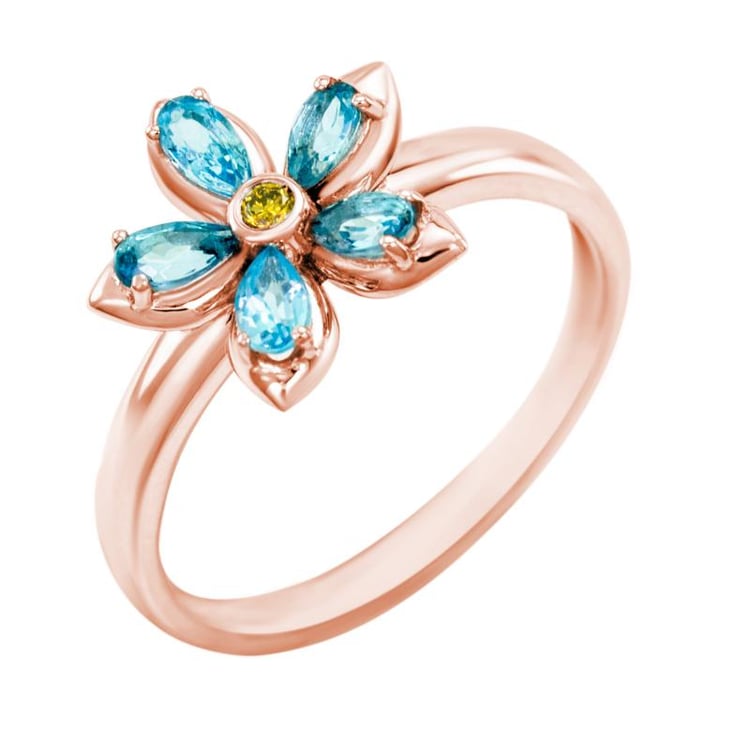 Květina z topazů 24502