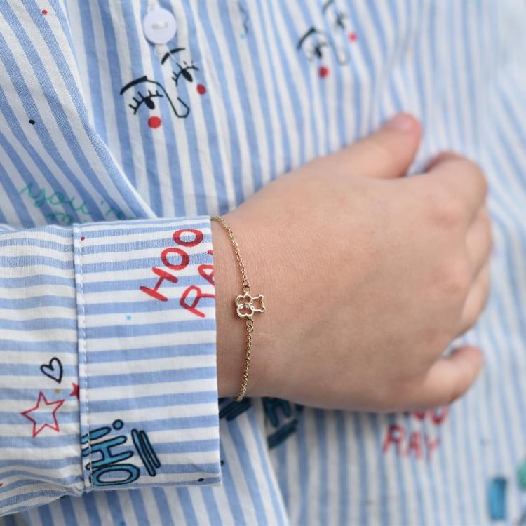 Náramek s medvídkem a diamantem 39006