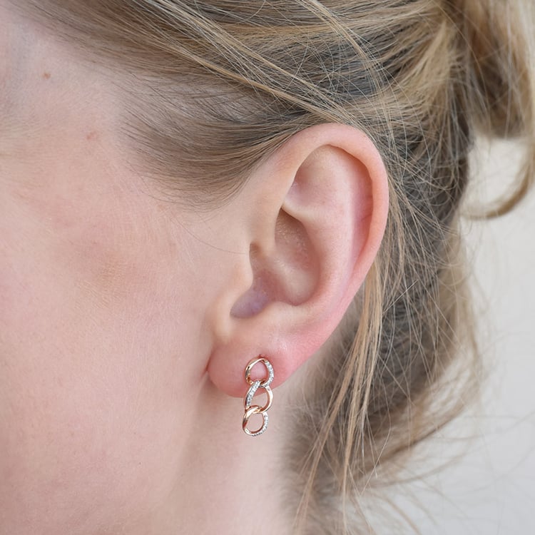 visací náušnice s diamanty 86923