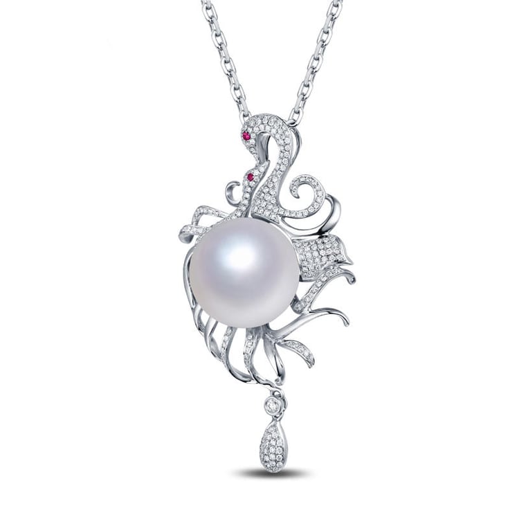 Náhrdelník s labutěmi 12886