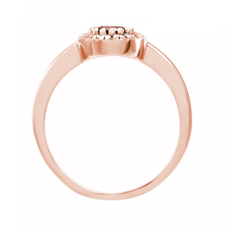 Rubínový zlatý prsten 24676