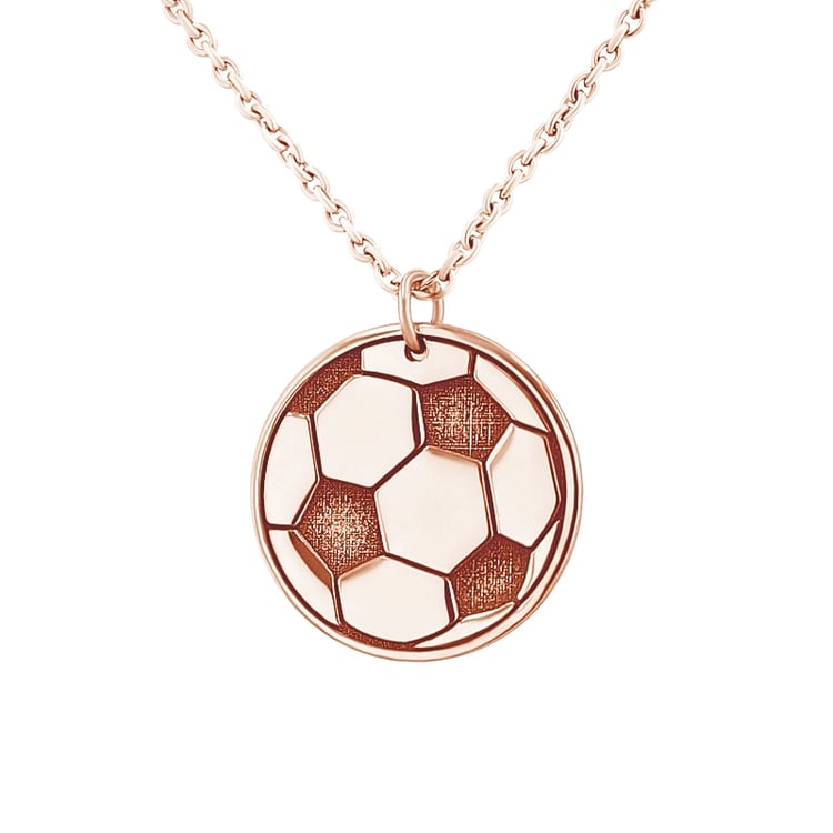 Stříbrný přívěsek míč s gravírem dle vaší volby Football 124009