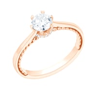 Romantický zásnubní prsten s moissanitem Ricky