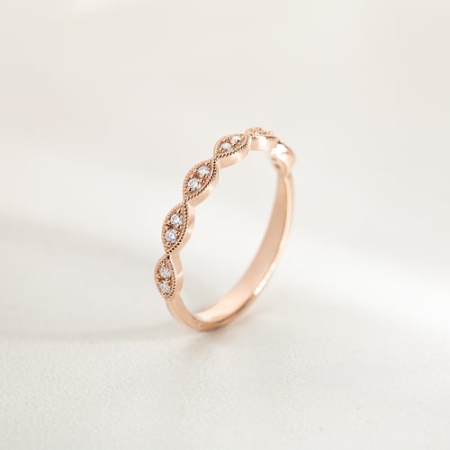 Stříbrný něžný eternity prsten s lab-grown diamanty Talita