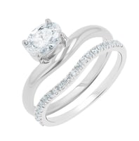 Set atypických prstýnků s diamanty Celeste