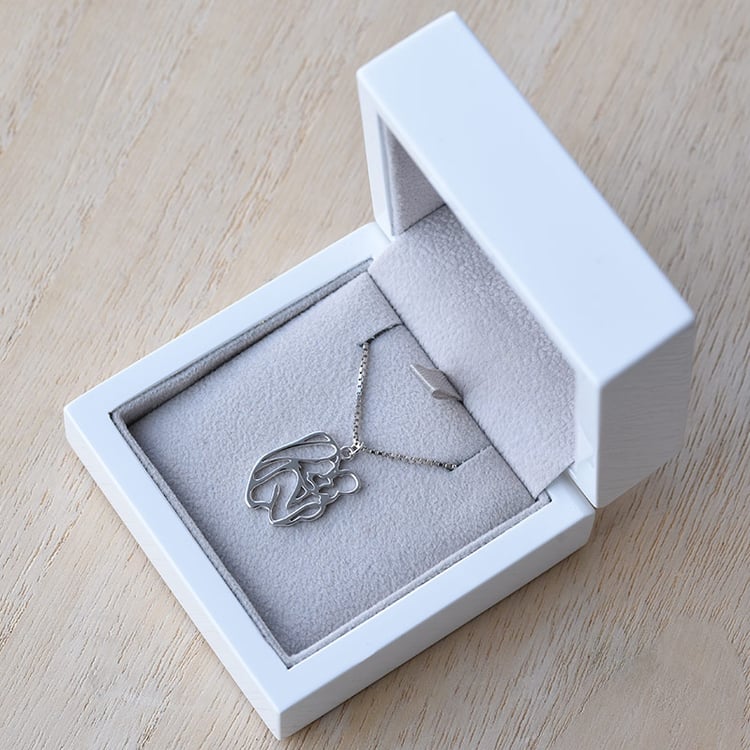 Stříbrný náhrdelník matka 70909