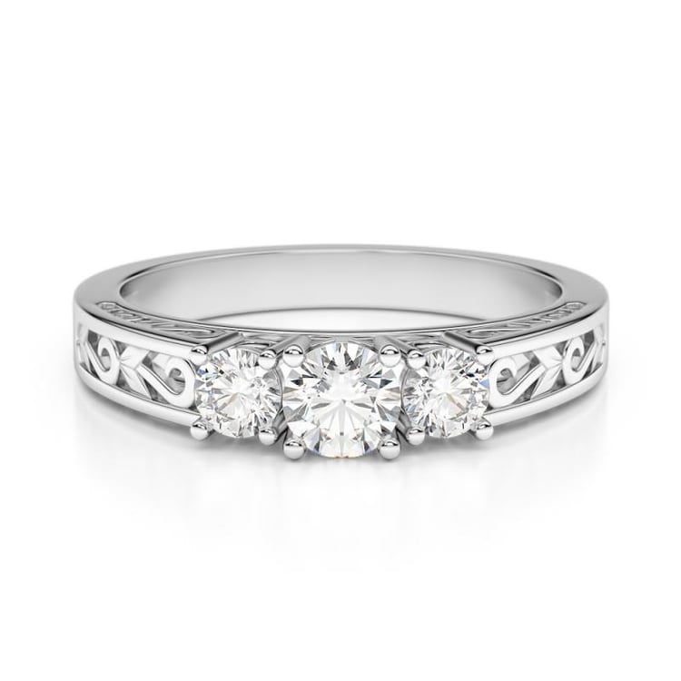 Prsten z bílého zlata Lariah 66053