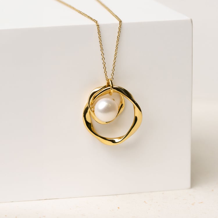 Stříbrný přívěsek s perlou Alya 163929