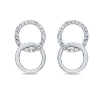 Elegantní náušnice s diamanty Landyh