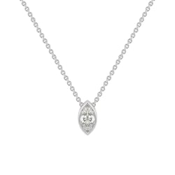 Zlatý náhrdelník s 0.25ct GIA certifikovaným marquise diamantem Rabba