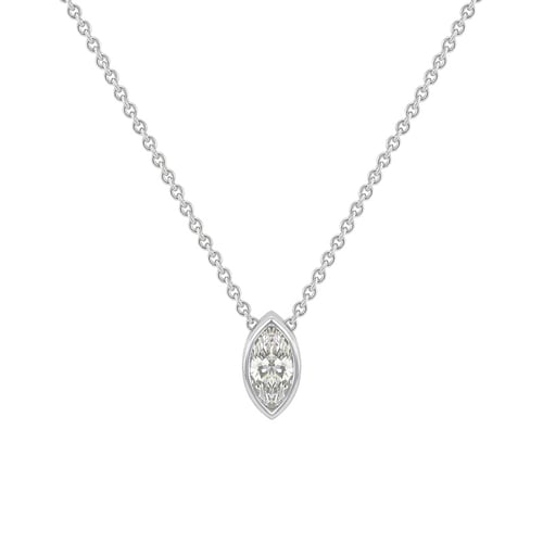 Zlatý náhrdelník s 0.25ct GIA certifikovaným marquise diamantem Rabba