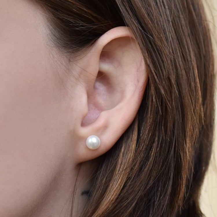 Perlové náušnice 7697