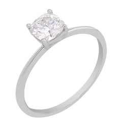 Zásnubní prsten s cushion moissanitem s výběrem velikosti Macey