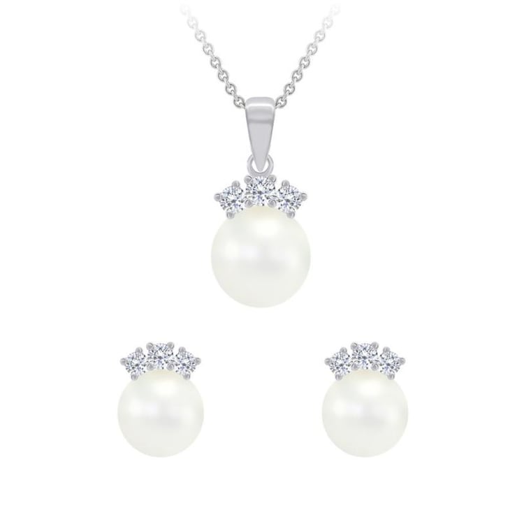 Romantická perlová kolekce z bílého zlata