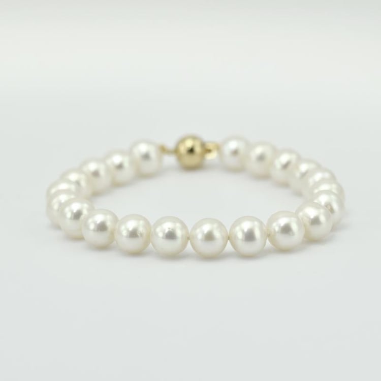 Zlatý perlový náramek 10850