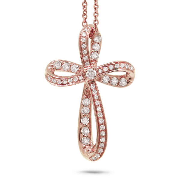 Zlatý diamantový křížek