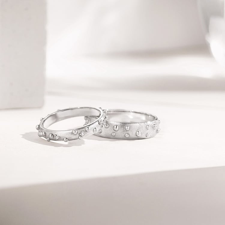 Snubní prsteny s atypickým povrchem Kai 155666