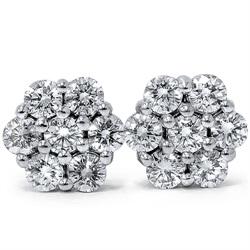 Zlaté náušnice s diamanty 1869