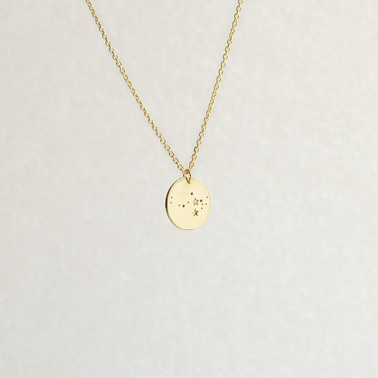 Zlatý přívěsek se souhvězdím a diamantem Nyala 144832