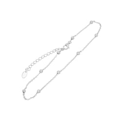 Stříbrný minimalistický náramek na nohu Eulalie