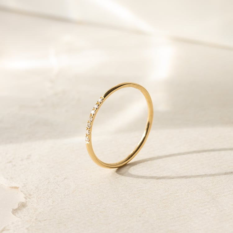 Prsten s řadou lab-grown diamantů Persis 139787