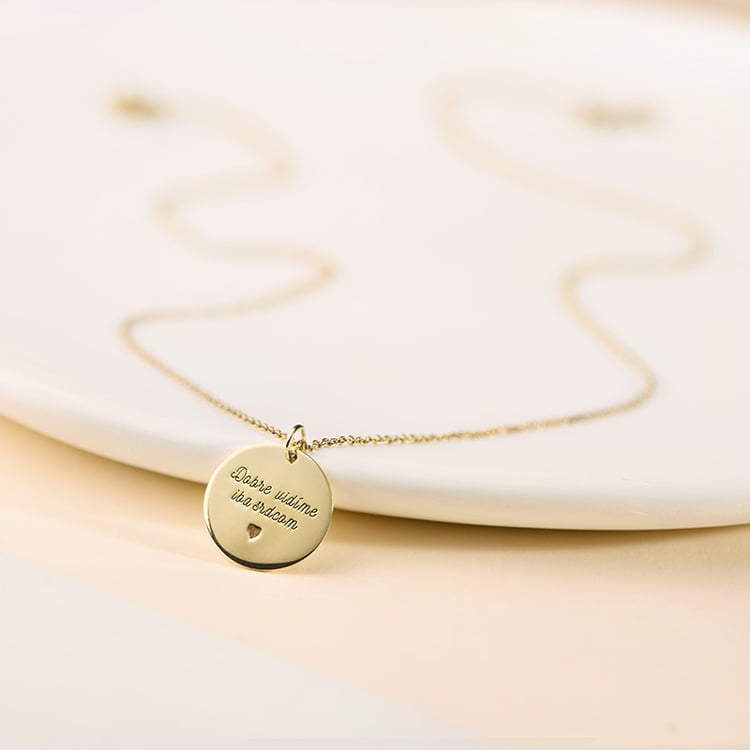 Zlatý přívěsek Malý princ s liškou a gravírem 153161