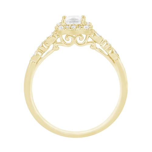 Vintage prsten s lab-grown diamanty Venera