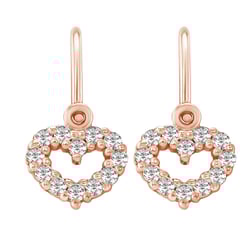 Zlaté dětské náušnice srdíčka Adeliza