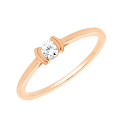 Minimalistický prsten ze zlata s diamantem Otto