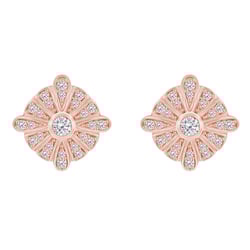 Luxusní náušnice plné diamantů Jodene