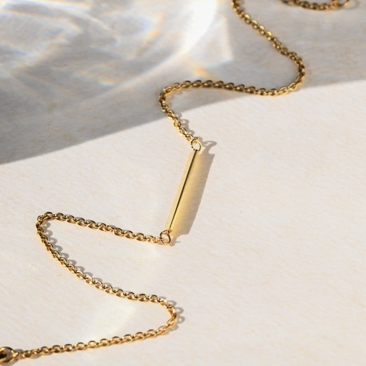 Stříbrný minimalistický náramek na nohu Josiah 140336