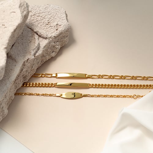Stříbrný panzer náramek s gravírem dle vaší volby