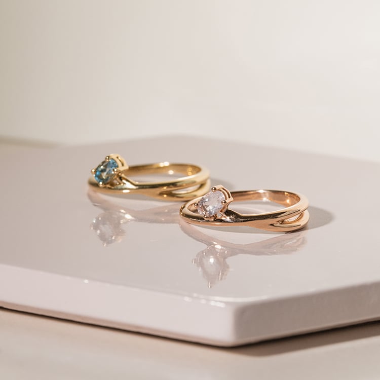 Prsten s oválným růženínem Emeli 119821