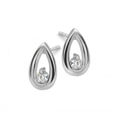 Krásne diamantové náušnice ze zlata Eda